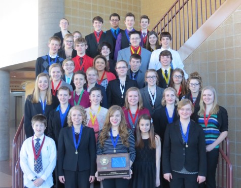 CFHS sub-section champion speech team - photo by Cal Vandehoef